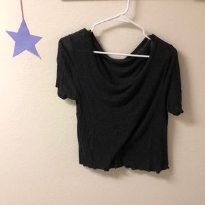 Black crop top